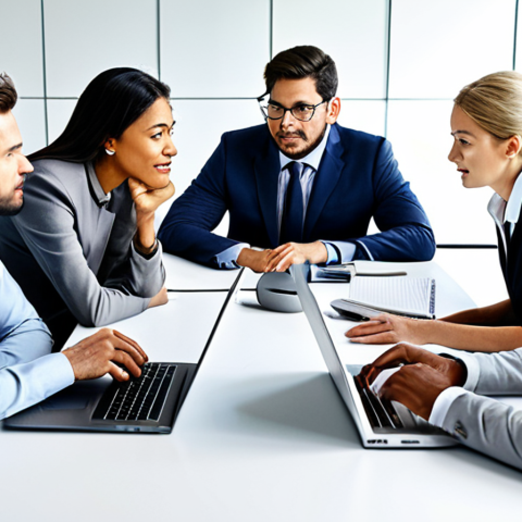 미술문화기획사의 효과적인 팀 빌딩 전략 - Communication**

"A diverse team collaborating around a large table, discussing project details in a...