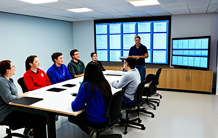 미술문화기획사의 효과적인 팀 빌딩 전략 - Communication**

"A diverse team collaborating around a large table, discussing project details in a...
