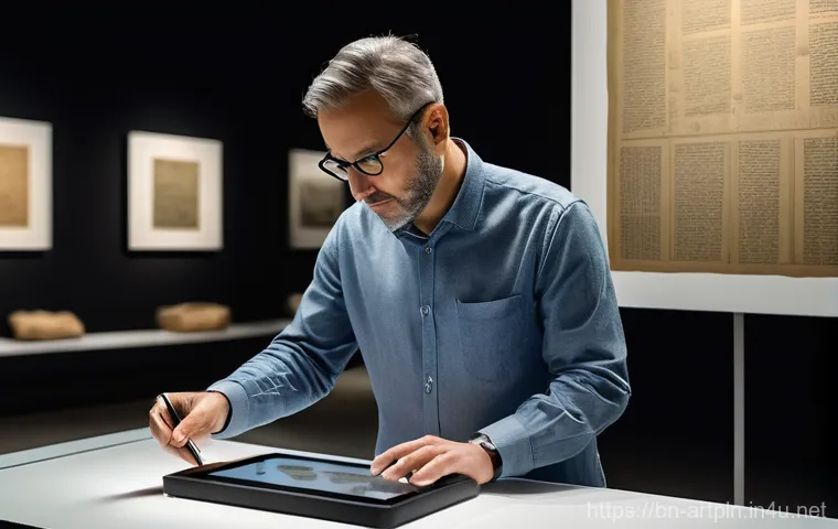 미술문화기획사 업계의 AI 활용 현황 - **Prompt:** A group of people of varying ages and ethnicities, all wearing modern, modest casual wea...