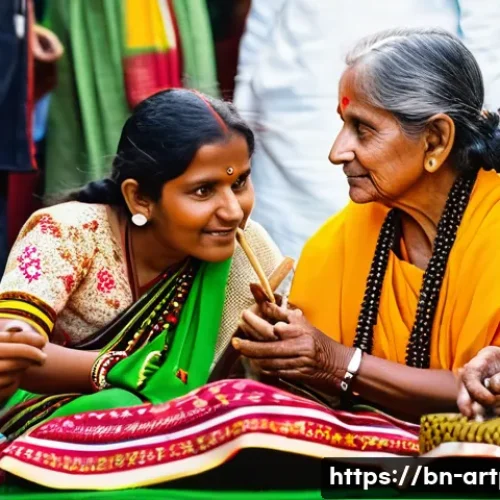 Home 29 미술문화기획사의 직무 연관성 높은 학문 분야 - **Prompt:** A vibrant outdoor Bengali folk art fair bustling with people of diverse ages and backgro...