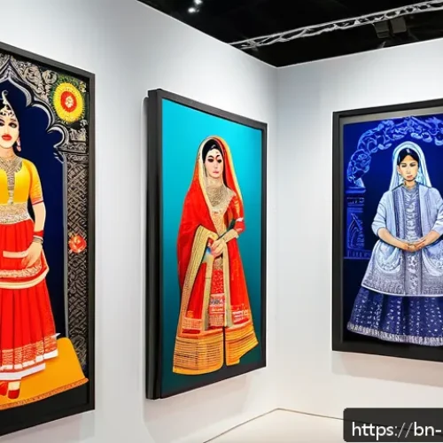 Home 31 미술문화기획사의 주요 과제 해결 방법 - A vibrant cultural fusion art exhibition scene showcasing a diverse group of artists and audience me...