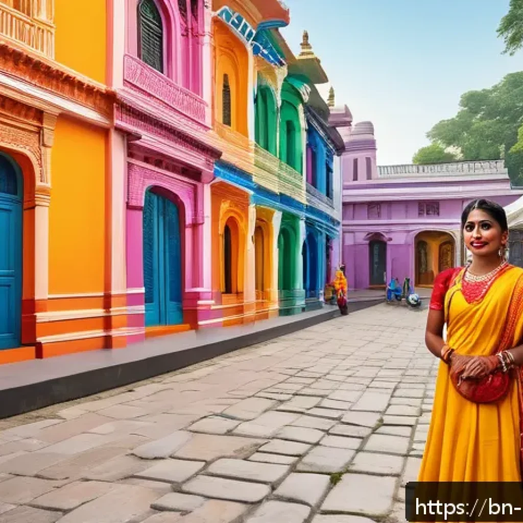미술문화기획사와 박물관 기획사의 차이 - A vibrant cultural festival scene in a Bengali city, showcasing a diverse group of artists and commu...